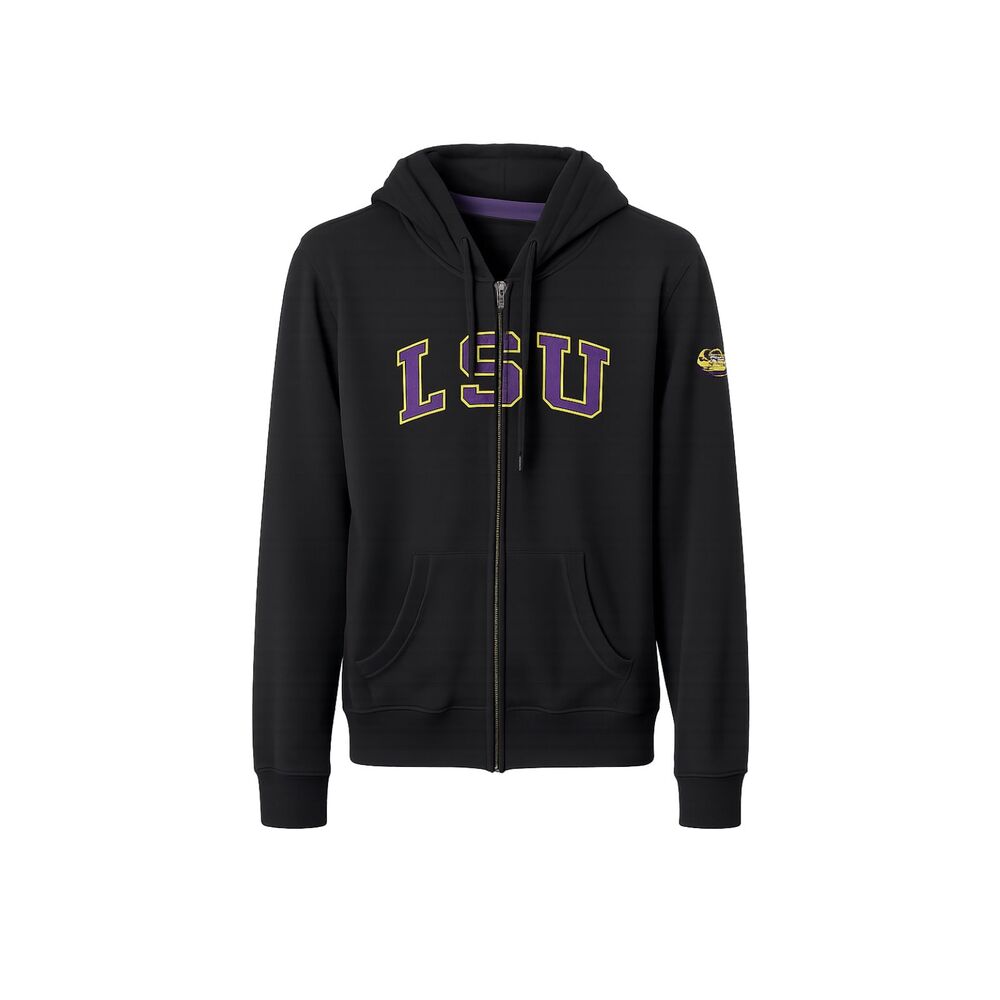 LSU TIGERS CASUAL Y2K EMBROIDERED GAMEDAY COLLEGE FAN GEAR HOODIE